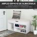 Banco Zapatero de Entrada Tablero de partículas HOMCOM 80 Banco Zapatero de Entrada Tablero de partículas HOMCOM 80 Blanco