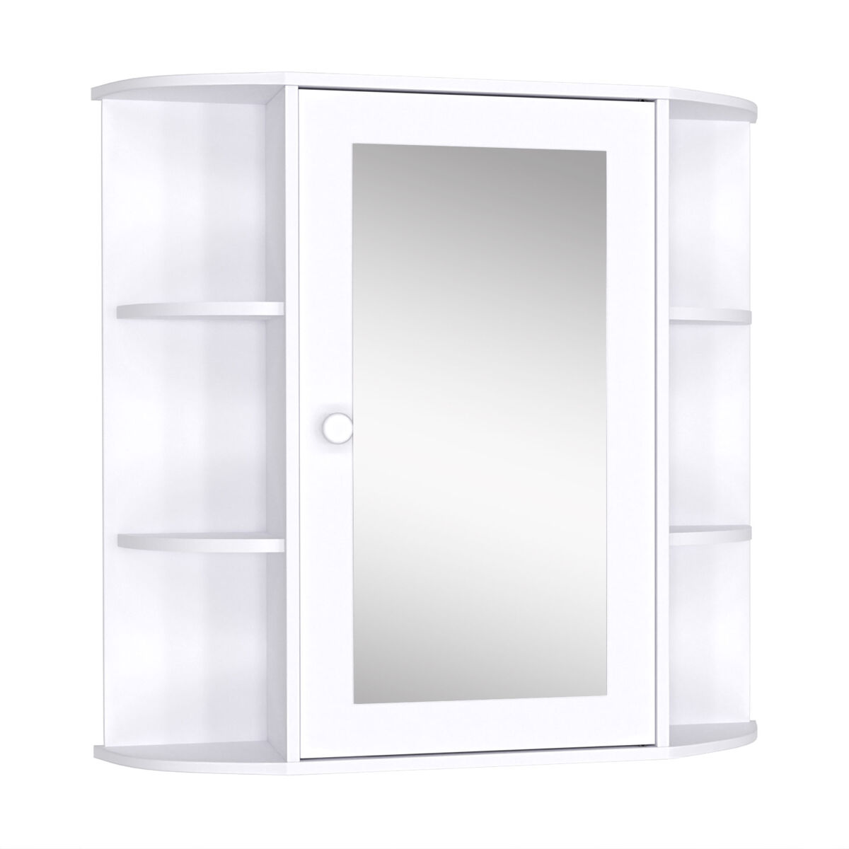 Armario de Espejo MDF, Vidrio HOMCOM, hogar - baño 66
