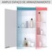 Armario de Espejo MDF, Vidrio HOMCOM, hogar - baño 66 Armario de Espejo MDF, Vidrio HOMCOM, hogar - baño 66 Blanco