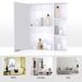 Armario de Espejo MDF, Vidrio HOMCOM, hogar - baño 66 Armario de Espejo MDF, Vidrio HOMCOM, hogar - baño 66 Blanco