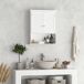 Armario Baño de Pared MDF kleankin, hogar - baño Armario Baño de Pared MDF kleankin, hogar - baño Blanco