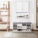 Armario Baño de Pared MDF kleankin, hogar - baño Armario Baño de Pared MDF kleankin, hogar - baño Blanco