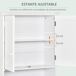Armario Baño de Pared MDF kleankin, hogar - baño Armario Baño de Pared MDF kleankin, hogar - baño Blanco