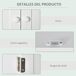 Armario Baño de Pared MDF kleankin, hogar - baño Armario Baño de Pared MDF kleankin, hogar - baño Blanco
