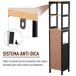 Armario Alto para Baño MDF, Bambú kleankin, hogar - baño Armario Alto para Baño MDF, Bambú kleankin, hogar - baño Multicolor