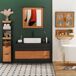 Armario Alto para Baño MDF, Bambú kleankin, hogar - baño Armario Alto para Baño MDF, Bambú kleankin, hogar - baño Multicolor