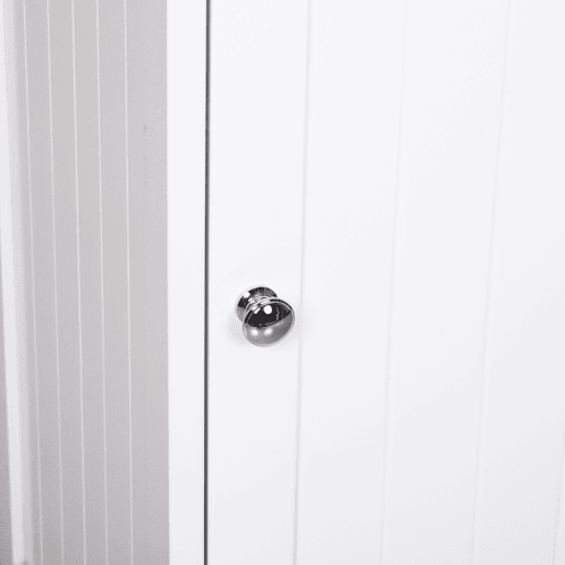 kleankin Armário de banheiro branco 5 níveis Prateleiras Coluna do banheiro com 3 prateleiras 1 porta de MDF e resistente à água 40x38x160cm kleankin Armário de banheiro branco 5 níveis Prateleiras Coluna do banheiro com 3 prateleiras 1 porta de MDF e resistente à água 40x38x160cm