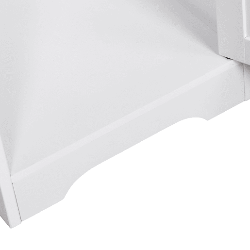 kleankin Armário de banheiro branco 5 níveis Prateleiras Coluna do banheiro com 3 prateleiras 1 porta de MDF e resistente à água 40x38x160cm kleankin Armário de banheiro branco 5 níveis Prateleiras Coluna do banheiro com 3 prateleiras 1 porta de MDF e resistente à água 40x38x160cm