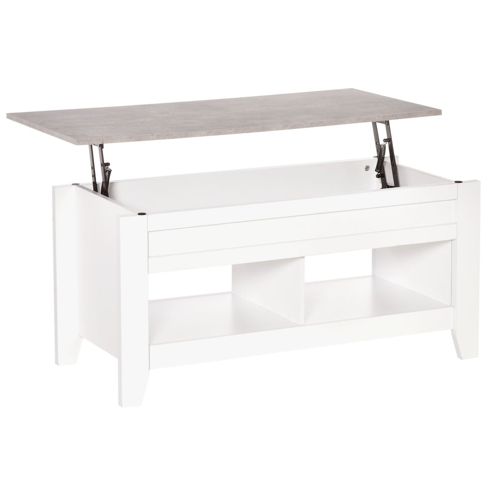 Mesa de Centro Elevable Melamina de Madera HOMCOM 105x50
