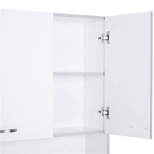 HOMCOM Armário de Cozinha Aparador de Sala de Jantar com 1 Gaveta 6 Portas e Prateleiras Ajustáveis Estilo Moderno 101x39x180 cm Branco