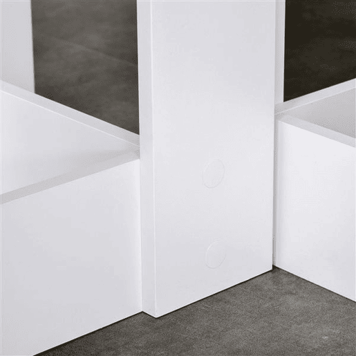 HOMCOM Mesa de Sala de Jantar Dobrável com 2 Laterais Mesa Auxiliar de Madeira para Cozinha Sala de Estar 104x76x73,7 cm Branco