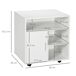 Soporte para Impresora Tablero de Partículas de Grado E1 HOMCOM Soporte para Impresora Tablero de Partículas de Grado E1 HOMCOM Blanco