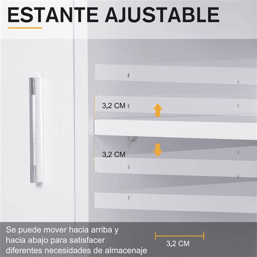 HOMCOM Armário de Escritório para Impressora Móvel para Escritório Multifuncional com Prateleiras e Amplo Espaço de Armazenamento 60x50x65,5 cm Branco