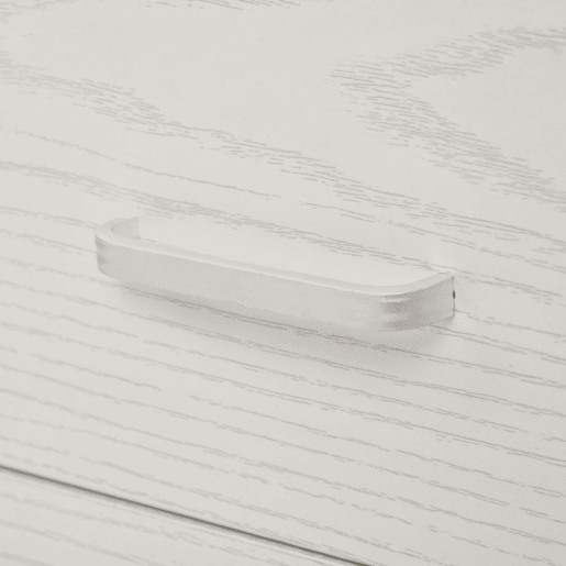 Vinsetto Arquivador para Escritório Móvel de Arquivos com 2 Gavetas 5 Rodas com Travões e Fechadura com 2 Chaves para Escritório Secretária Casa 40x45x55,6cm Branco