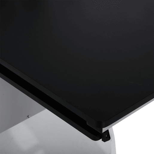 HOMCOM Mesa para Computador com Gaveta Armário e Suporte para CPU Secretária para Escritório Estúdio Dormitório 100x52x75cm Preto e Branco