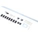 Herraje para Puerta Corredera Metal, Plástico HOMCOM 186 Herraje para Puerta Corredera Metal, Plástico HOMCOM 186 Plateado