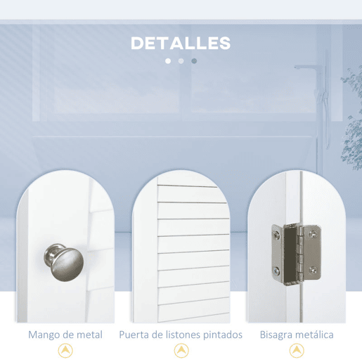 HOMCOM Coluna Casa de Banho com 1 Porta 3 Prateleiras Abertas e Prateleira Interior Ajustável Móvel Auxiliar de Armazenamento para Sala de Estar Dormitório 34x20x165cm Branco