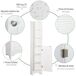 Armario para Baño HOMCOM, hogar - baño Armario para Baño HOMCOM, hogar - baño Blanco