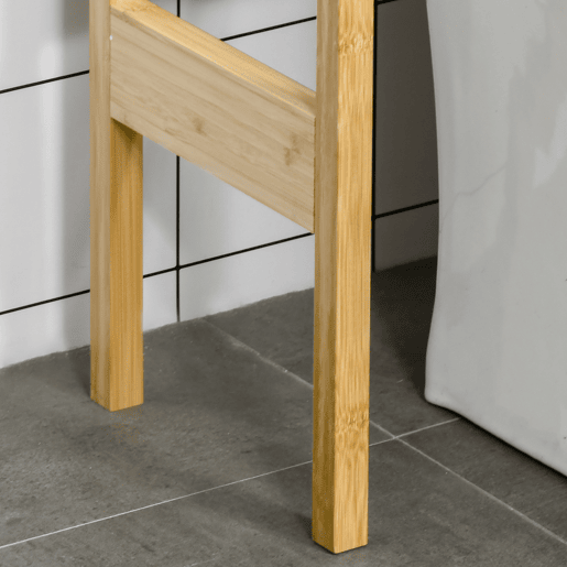 kleanklin Móvel de Bambú sobre Sanita Armário Alto para Casa de Banho com 2 Portas 1 Prateleira Interior e 1 Prateleira de Armazenamento 60x23x173cm Natural kleanklin Móvel de Bambú sobre Sanita Armário Alto para Casa de Banho com 2 Portas 1 Prateleira Interior e 1 Prateleira de Armazenamento 60x23x173cm Natural