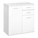 Armario Tablero de partículas HOMCOM, hogar - muebles de comedor Armario Tablero de partículas HOMCOM, hogar - muebles de comedor Blanco