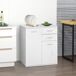 Armario Tablero de partículas HOMCOM, hogar - muebles de comedor Armario Tablero de partículas HOMCOM, hogar - muebles de comedor Blanco