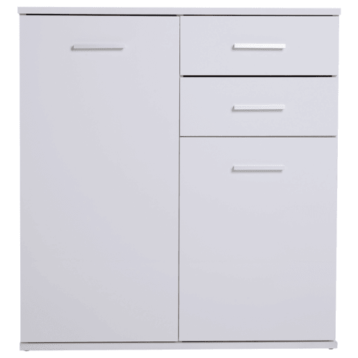 HOMCOM Armário Gabinete Consola Aparador Organizador de Armazenamento Multiuso para Sala de Estar com Portas e Gavetas 71x35x76cm