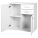 Armario Tablero de partículas HOMCOM, hogar - muebles de comedor Armario Tablero de partículas HOMCOM, hogar - muebles de comedor Blanco
