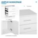 Armario Tablero de partículas HOMCOM, hogar - muebles de comedor Armario Tablero de partículas HOMCOM, hogar - muebles de comedor Blanco