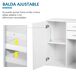 Armario Tablero de partículas HOMCOM, hogar - muebles de comedor Armario Tablero de partículas HOMCOM, hogar - muebles de comedor Blanco