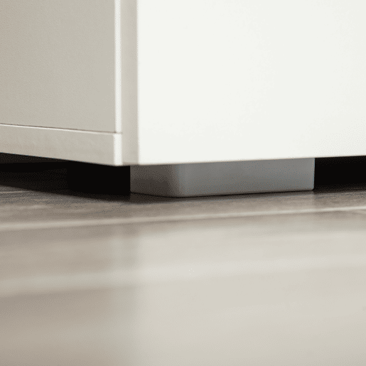 HOMCOM Aparador de Sala de Estar com 2 Portas Armário Auxiliar com 2 Prateleiras para de Livros Roupa Brinquedos Estilo Moderno 70x39x70cm Branco