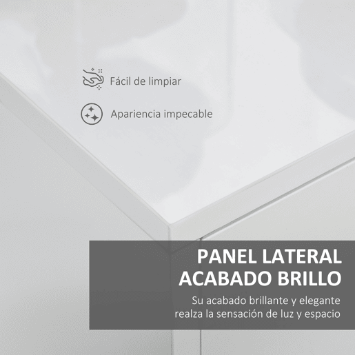 HOMCOM Aparador de Sala de Estar com 3 Portas 2 Gavetas e Prateleira Interior Ajustável Móvel Auxiliar de Armazenamento para Cozinha Dormitório Anti-Rolamento 117x36x74cm Branco