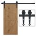 Herraje para Puerta Corredera Acero al Carbono HOMCOM 200 Herraje para Puerta Corredera Acero al Carbono HOMCOM 200 Negro