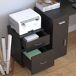 Archivador con Rueda Tablero de partículas HOMCOM Archivador con Rueda Tablero de partículas HOMCOM Negro