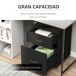 Archivador con Rueda Tablero de partículas HOMCOM Archivador con Rueda Tablero de partículas HOMCOM Negro