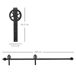 Kit Puerta Corredera Acero al Carbono HOMCOM 200 Kit Puerta Corredera Acero al Carbono HOMCOM 200 Negro