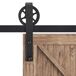 Kit Puerta Corredera Acero al Carbono HOMCOM 200 Kit Puerta Corredera Acero al Carbono HOMCOM 200 Negro