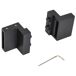 Kit Puerta Corredera Acero al Carbono HOMCOM 200 Kit Puerta Corredera Acero al Carbono HOMCOM 200 Negro
