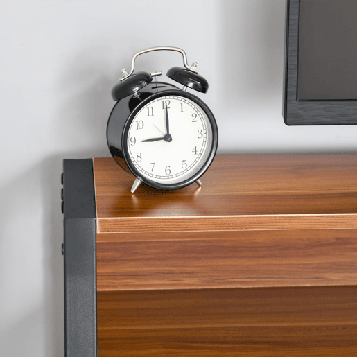 HOMCOM Secretária Mesa de Computador 84x45x85cm com Bancada de Madeira e Pés de Metal Estilo Moderno para Escritório Estúdio Dormitório Carga Máxima 20kg Nogueira e Preto HOMCOM Secretária Mesa de Computador 84x45x85cm com Bancada de Madeira e Pés de Metal Estilo Moderno para Escritório Estúdio Dormitório Carga Máxima 20kg Nogueira e Preto