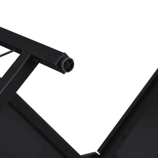 HOMCOM Secretária em Forma de L Secretária para Escritório com Estrutura de Metal Carga 70 kg Secretária de Canto para Escritório Estúdio 150x150x76 cm Preto