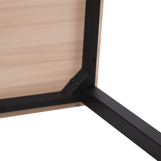 HOMCOM Secretária Moderna Mesa de Estudo com Estrutura de Aço e Pés Ajustáveis Mesa de Computador para Escritório Casa 120x60x76 cm Madeira e Preto HOMCOM Secretária Moderna Mesa de Estudo com Estrutura de Aço e Pés Ajustáveis Mesa de Computador para Escritório Casa 120x60x76 cm Madeira e Preto