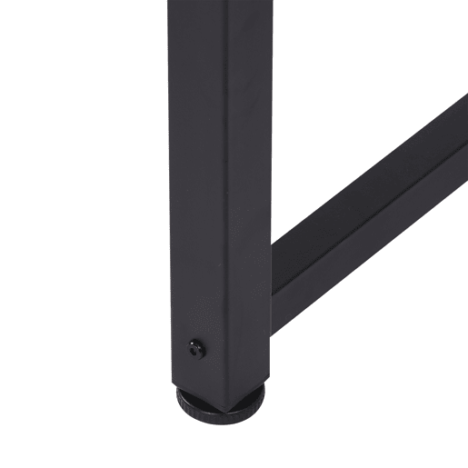 HOMCOM Secretária Moderna Mesa de Estudo com Estrutura de Aço e Pés Ajustáveis Mesa de Computador para Escritório Casa 120x60x76 cm Madeira e Preto HOMCOM Secretária Moderna Mesa de Estudo com Estrutura de Aço e Pés Ajustáveis Mesa de Computador para Escritório Casa 120x60x76 cm Madeira e Preto