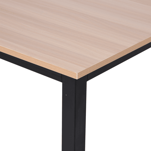HOMCOM Secretária Moderna Mesa de Estudo com Estrutura de Aço e Pés Ajustáveis Mesa de Computador para Escritório Casa 120x60x76 cm Madeira e Preto HOMCOM Secretária Moderna Mesa de Estudo com Estrutura de Aço e Pés Ajustáveis Mesa de Computador para Escritório Casa 120x60x76 cm Madeira e Preto