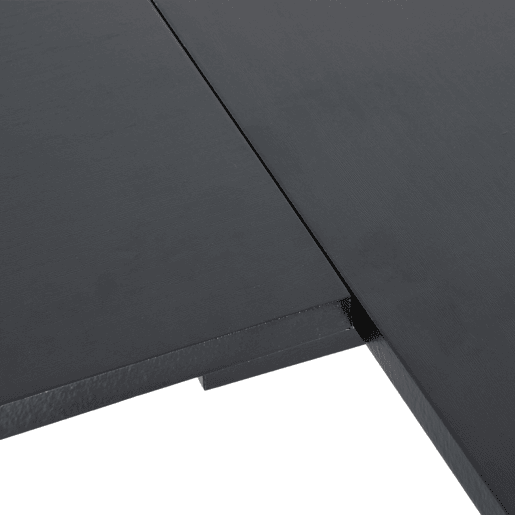 Secretária de PC Computador tipo Secretária para Gabinete - Cor: Preto - MDF E1 e Ferro Revestido a Pó - 155 x 130 x 76 cm Secretária de PC Computador tipo Secretária para Gabinete - Cor: Preto - MDF E1 e Ferro Revestido a Pó - 155 x 130 x 76 cm