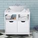 Armario Bajo Lavabo Tablero de MDF kleankin, hogar - baño 60 Armario Bajo Lavabo Tablero de MDF kleankin, hogar - baño 60 Blanco