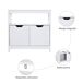 Armario Bajo Lavabo Tablero de MDF kleankin, hogar - baño 60 Armario Bajo Lavabo Tablero de MDF kleankin, hogar - baño 60 Blanco