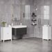 Armario de Baño MDF kleankin, hogar - baño 43 Armario de Baño MDF kleankin, hogar - baño 43 Blanco