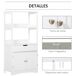 Armario de Baño MDF kleankin, hogar - baño Armario de Baño MDF kleankin, hogar - baño Blanco