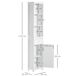 Armario de Baño MDF HOMCOM, hogar - baño 34 Armario de Baño MDF HOMCOM, hogar - baño 34 Blanco