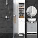 Armario de Baño MDF HOMCOM, hogar - baño 34 Armario de Baño MDF HOMCOM, hogar - baño 34 Blanco