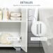 Armario de Baño MDF kleankin, hogar - baño 60 Armario de Baño MDF kleankin, hogar - baño 60 Blanco